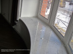 Подоконник сделанный по лекалу Bianco Carrara Подоконник сделанный по лекалу Bianco Carrara