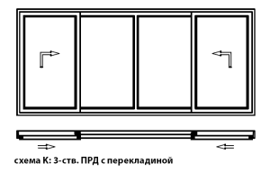 Схема K с перекладиной