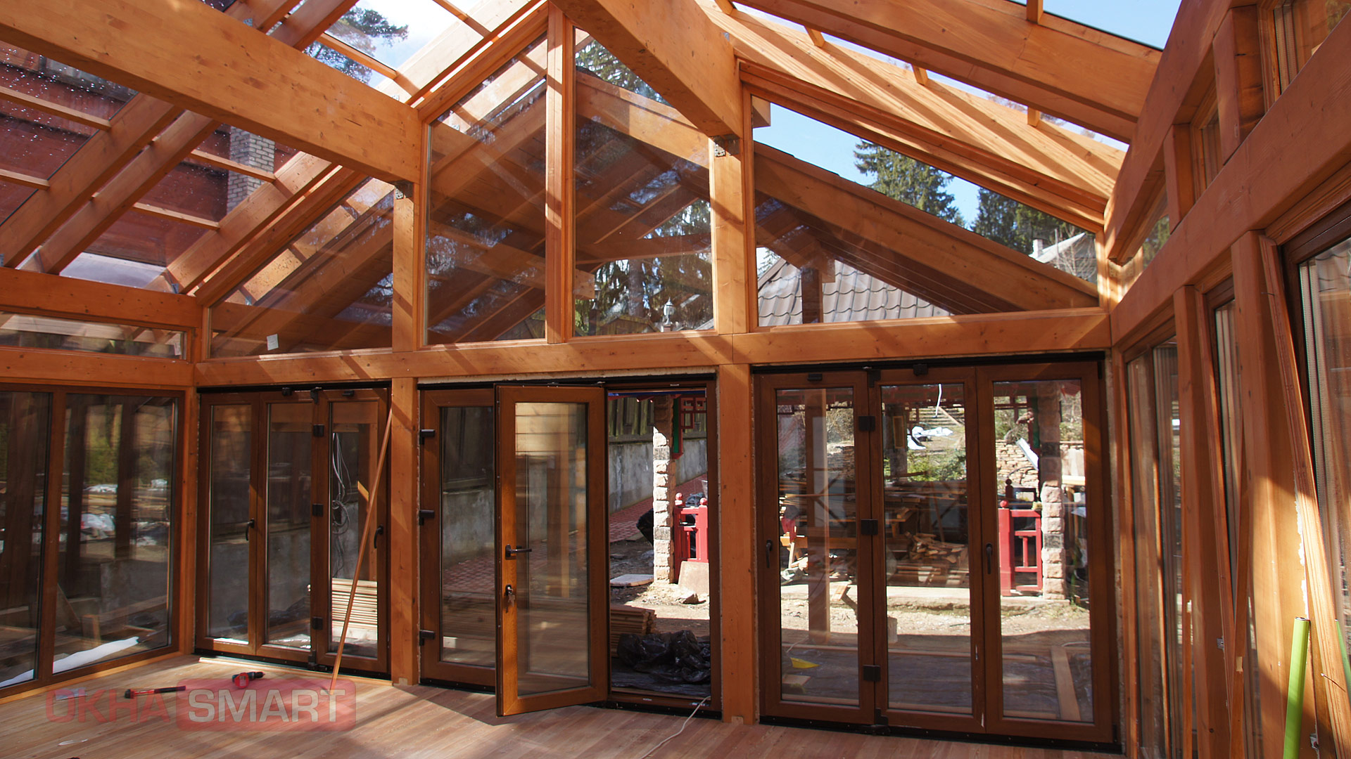 Раздвижные порталы ПВХ Veka FS (гармошка)