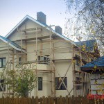 Деревянные окна цвет Палисандр. Сестрорецкий район.
