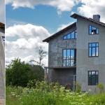 Деревянные окна для большого семейного дома Кондапокшино
